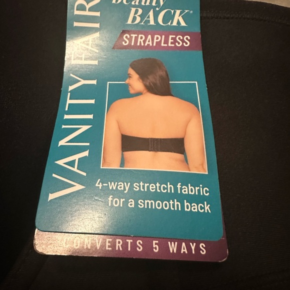 NWT vanity fair 38DDD strapless bra (Dec8) - Picture 6 of 8